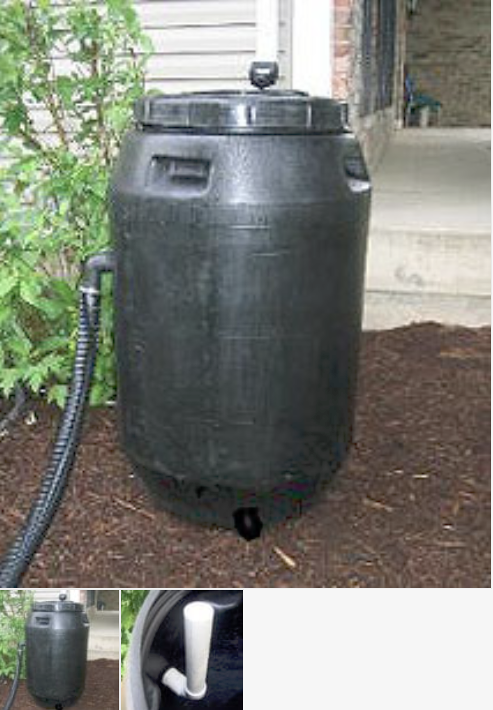 thumbnail interactive-video image 1 of RTS Home Accents 55-Gallon Rain Barrel Stand - Made From 100% Recycled Material, Sturdy Eco-Friendly Foundation 1 of 12